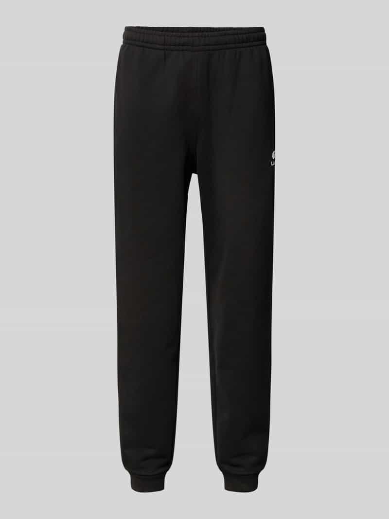Lacoste Tapered sweatpants van puur katoen