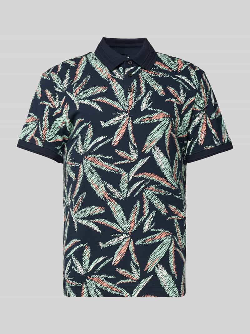 Tom Tailor Regular fit poloshirt van een mix van katoen en elastaan