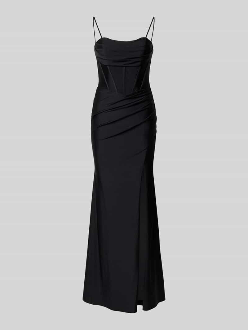 Mascara Avondjurk met plooien en loopsplit