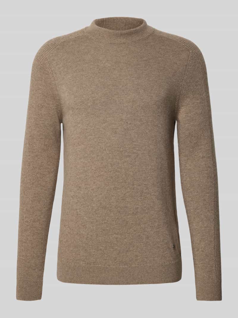JOOP! Collection Gebreide pullover met kasjmier en ronde hals