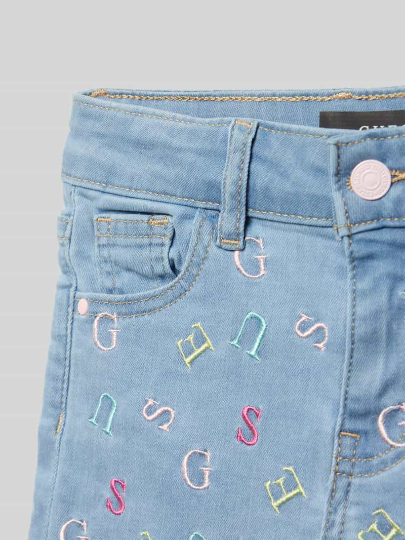 Guess Korte jeans met labelstitching