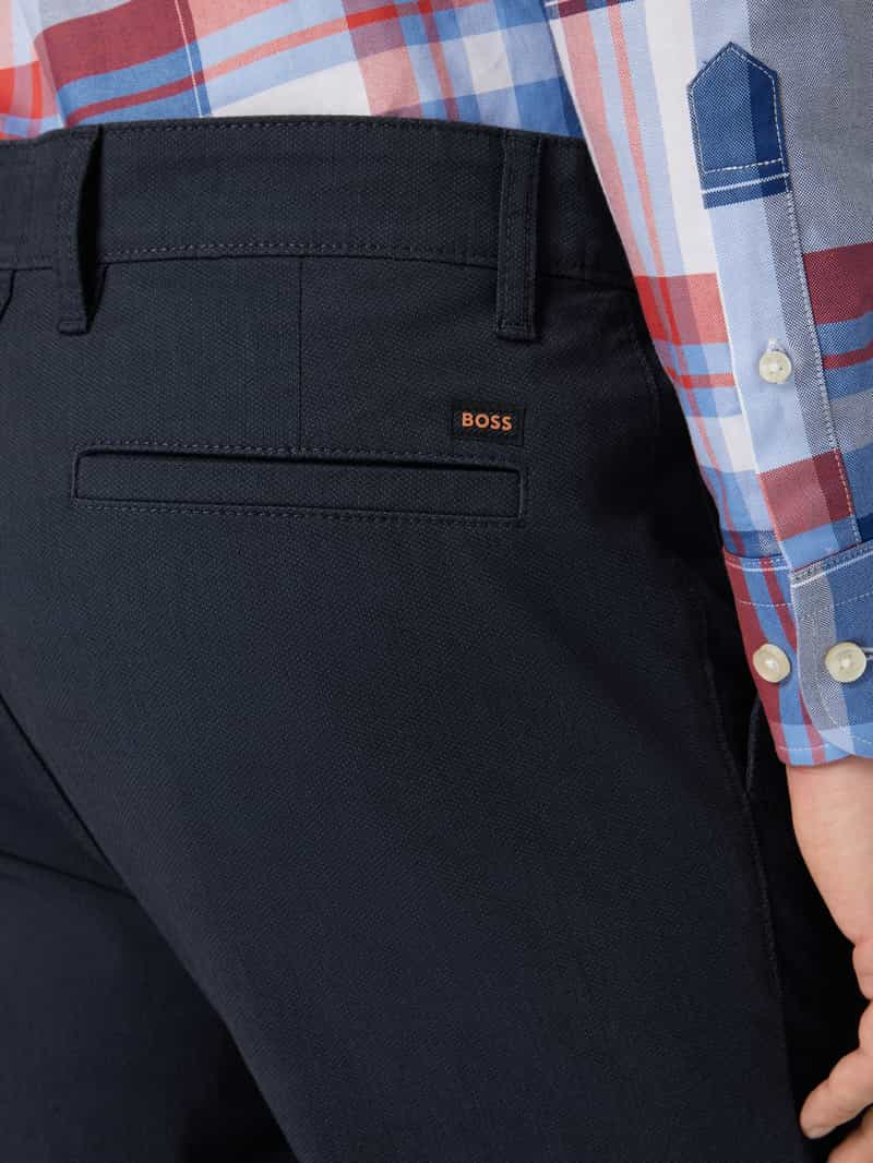 Boss Orange Tapered fit chino met paspelzakken