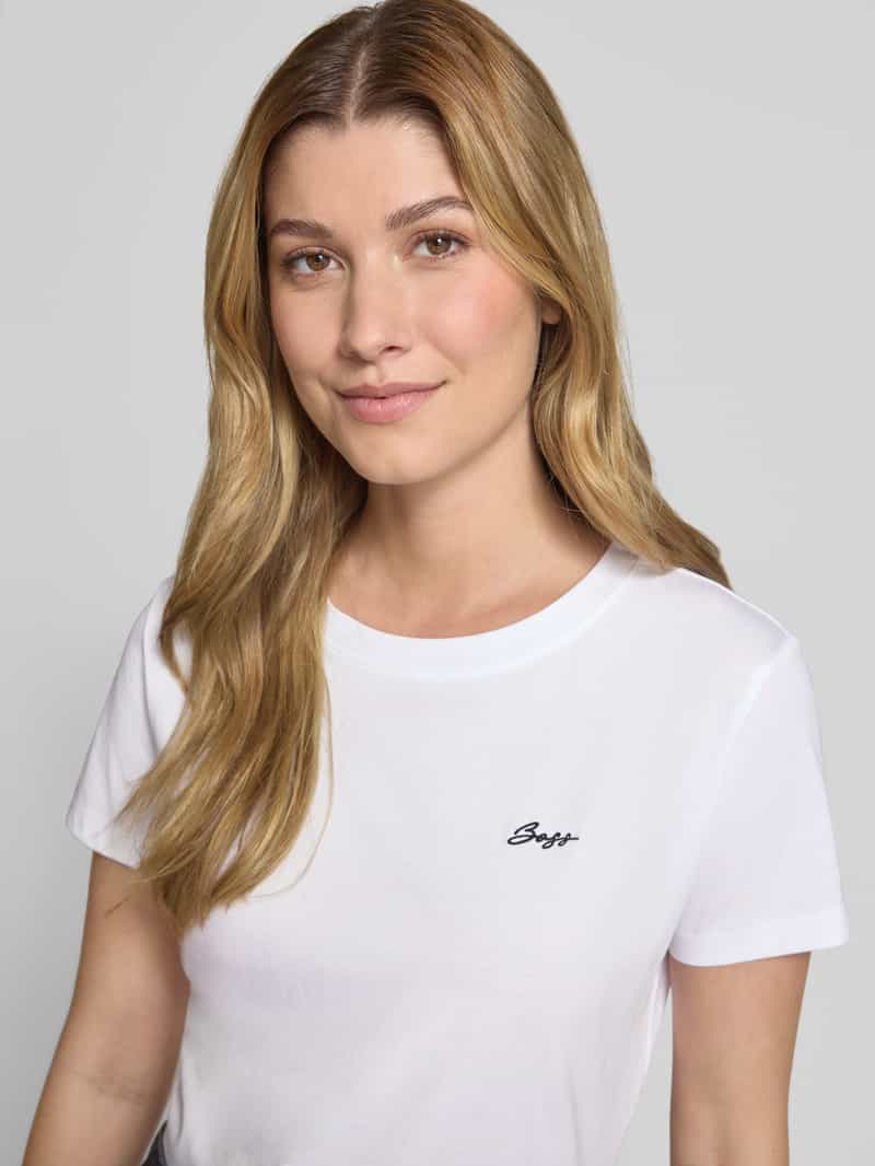 Boss Orange Regular fit T-shirt van puur katoen