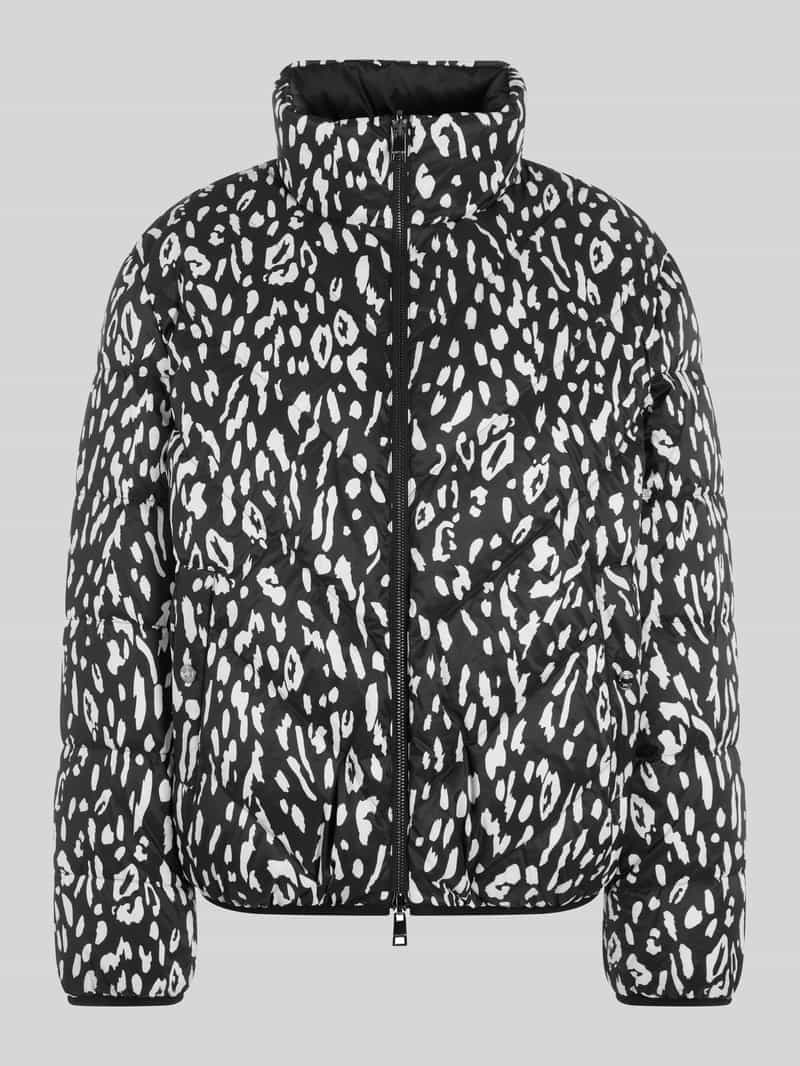 Marc Cain Regular fit donsjack met aan twee kanten draagbaar