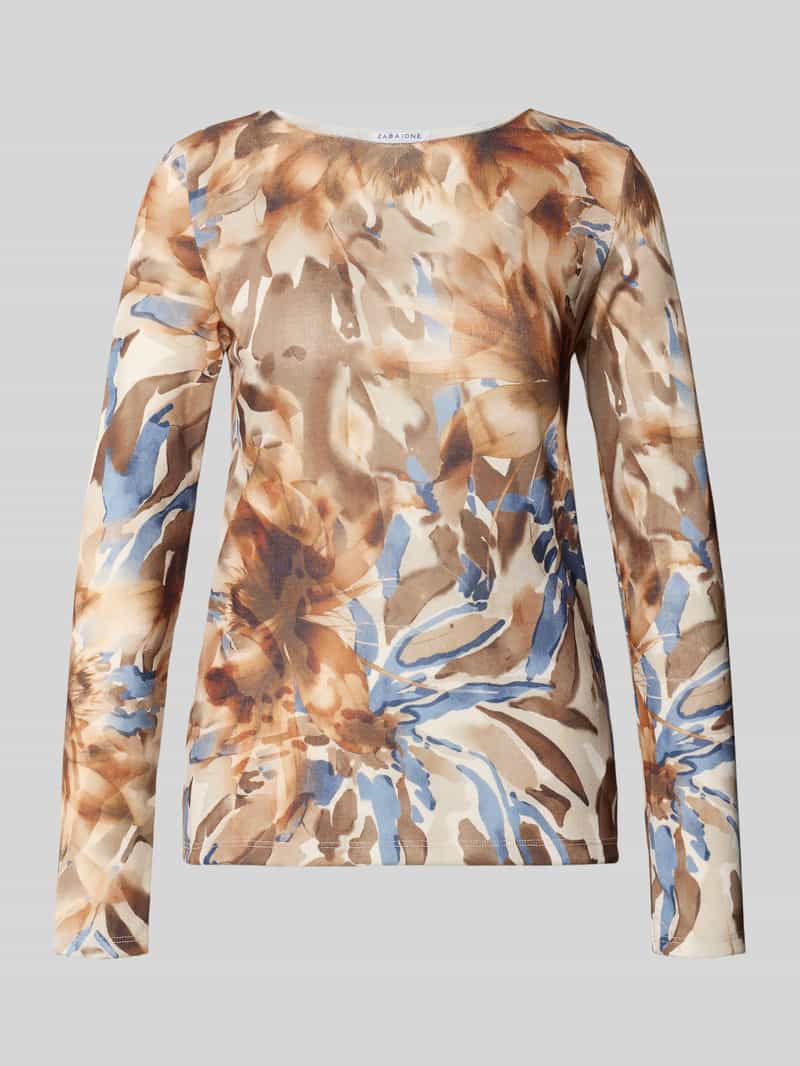 ZABAIONE Regular fit shirt met lange mouwen van elastische viscosemix