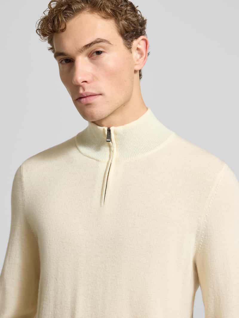 Boss Regular fit schipperstrui van een mix van scheerwol en kasjmier model 'HEMARLO'