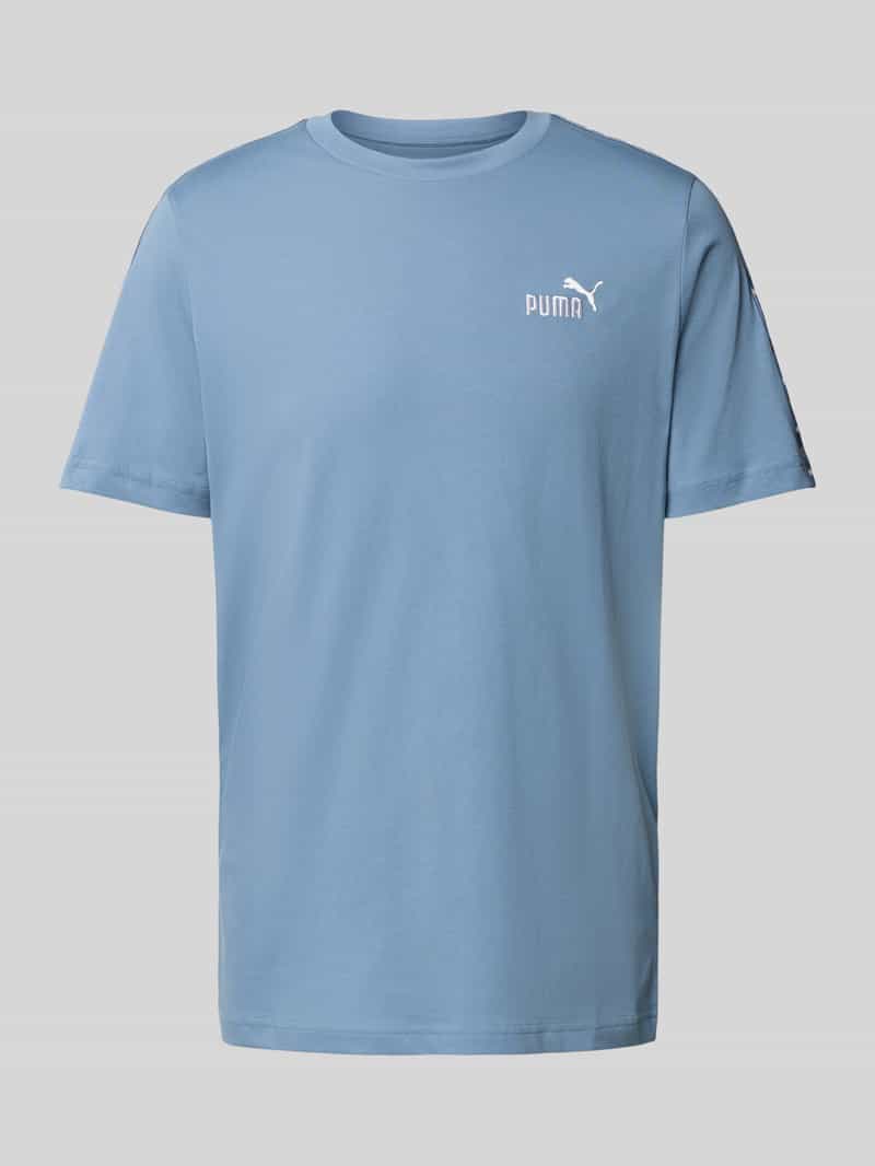 PUMA PERFORMANCE T-shirt met labelstitching en ronde hals