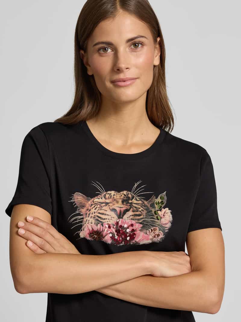 Marc Cain T-shirt met motiefprint