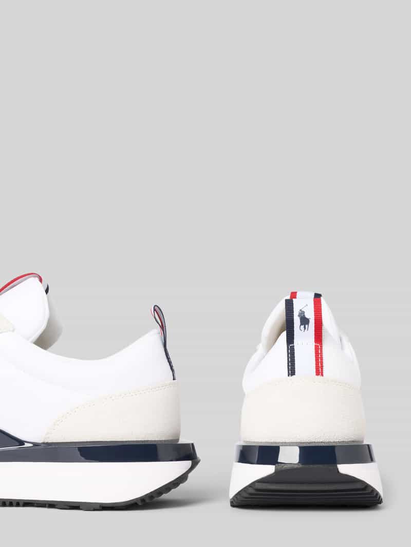 Polo Ralph Lauren Sneakers van gecoate leermix model 'TRAIN 89'