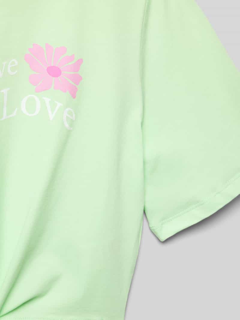 Blue Effect Kort T-shirt met labelprint