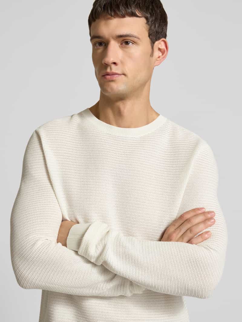 JOOP! Collection Gebreide pullover met ronde hals