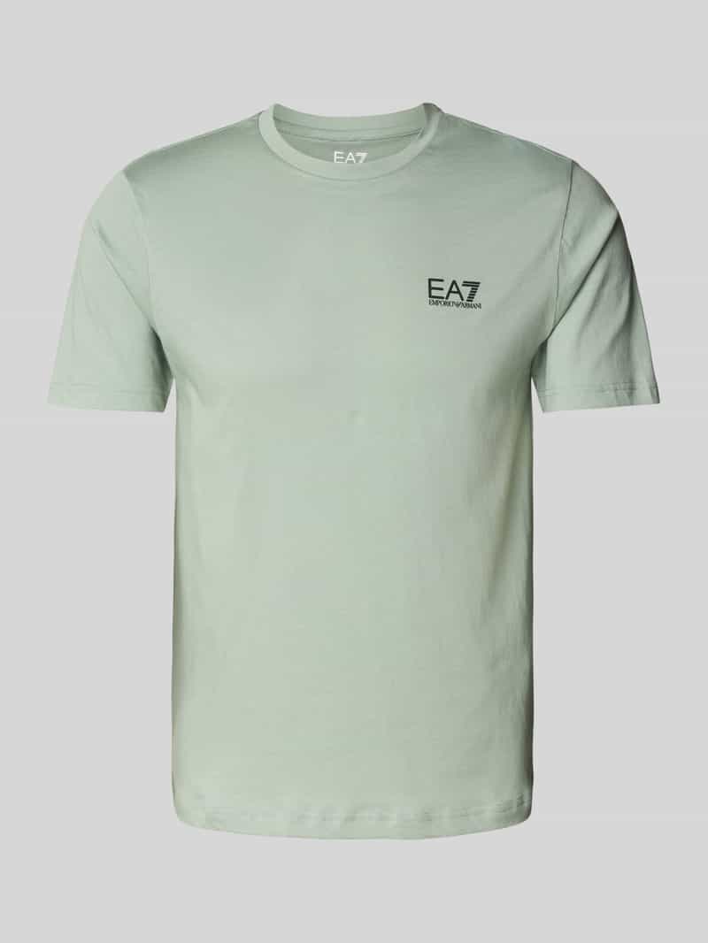 EA7 Emporio Armani Regular fit T-shirt van puur katoen