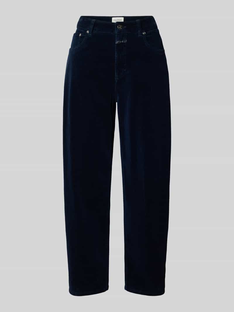 Closed barrel fit corduroy broek model 'JAZZIE'