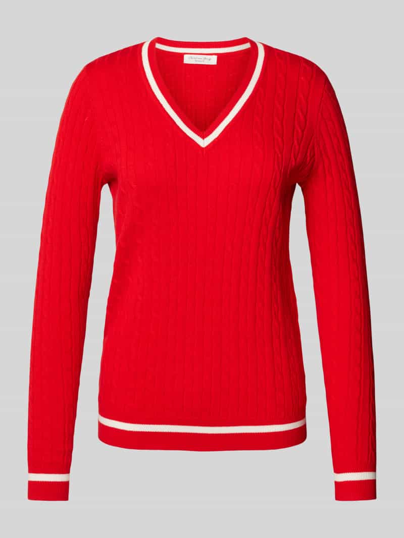 Christian Berg Woman Gebreide pullover met ribboorden