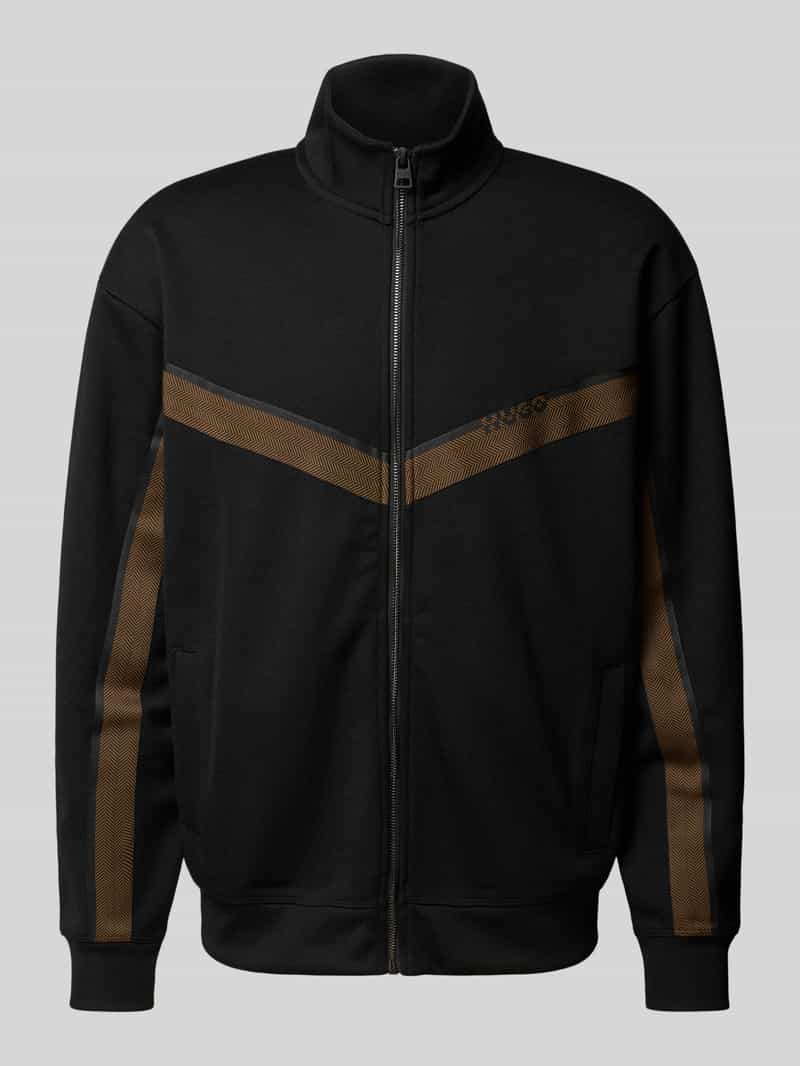 HUGO Regular fit sweatjack van katoenmix model 'DINGMOOR'