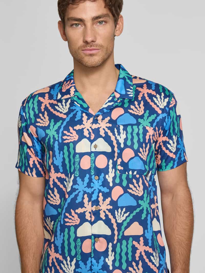 BOARDIES Vrijetijdsoverhemd met knoopsluiting model 'Palm'