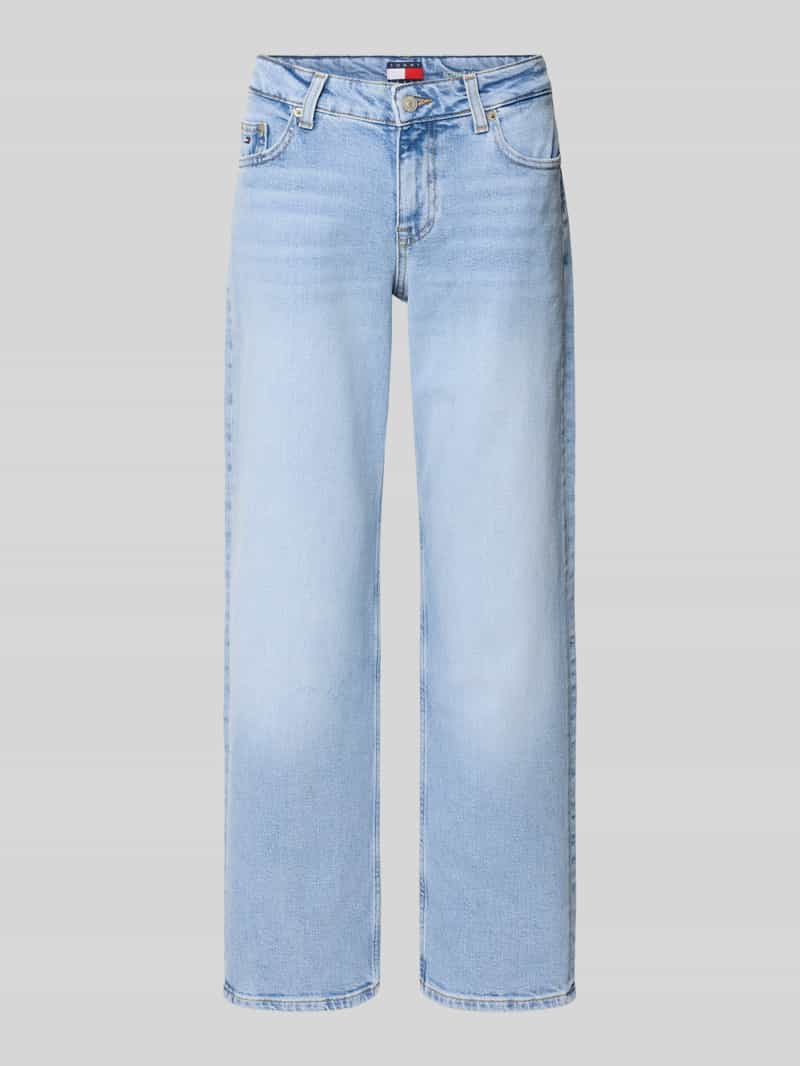 straight fit jeans van mix van katoen en lyocell model 'SOPHIE'