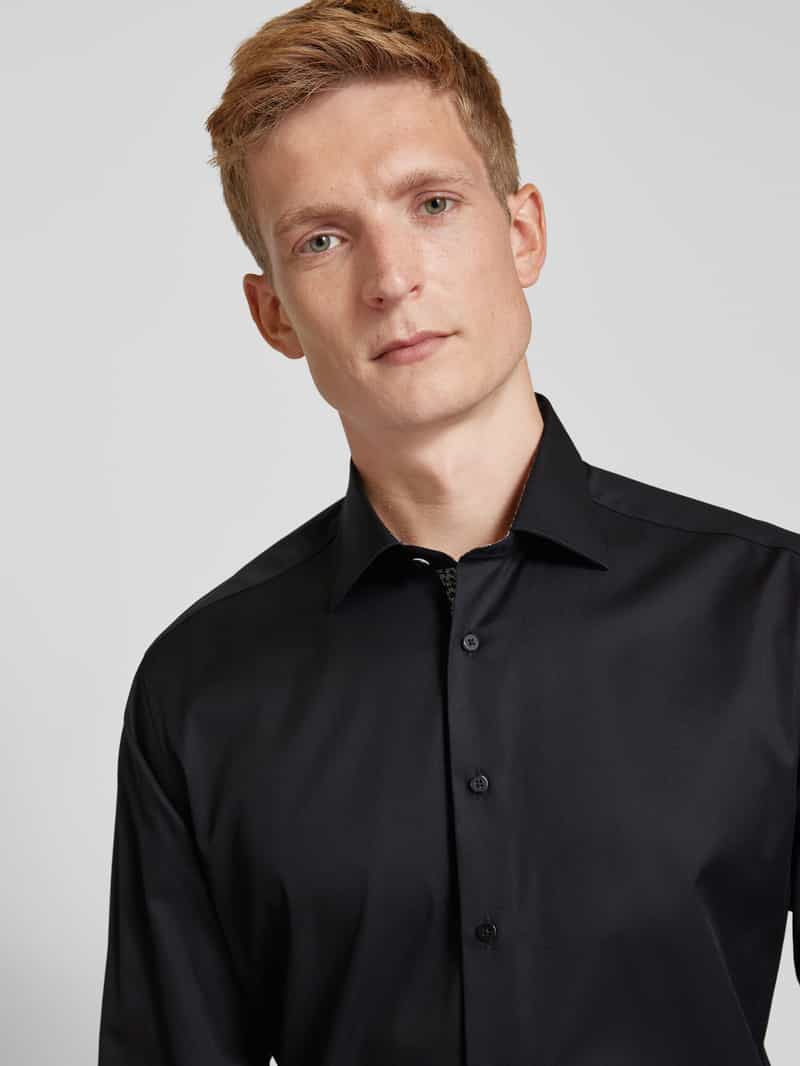 Eterna Modern fit zakelijk overhemd met kentkraag