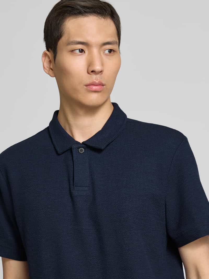 Tom Tailor Regular fit geribd poloshirt met stretch