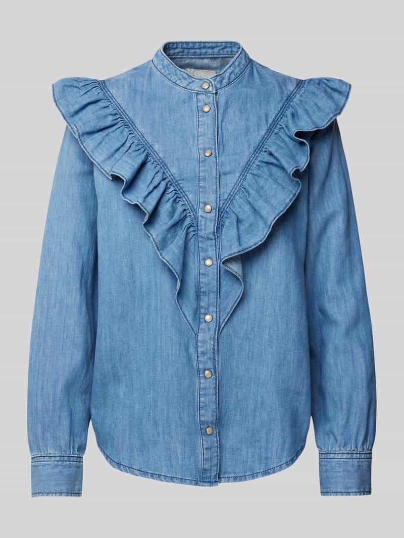 Pepe Jeans Overhemdblouse met drukknoopsluiting model 'KATIA'