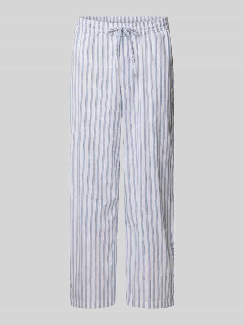 REVIEW Stoffen broek met elastische band en steekzakken