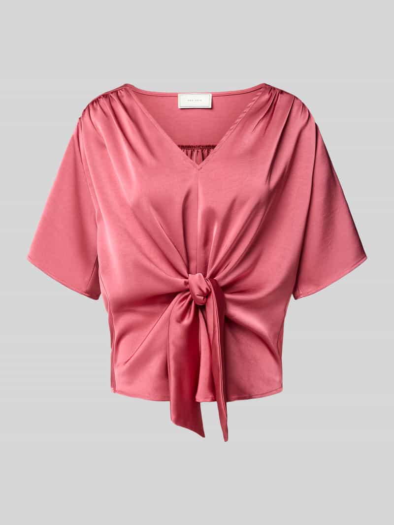 Neo Noir Bluse mit Knoten-Detail Modell 'Casadia' in Pink, Größe 34 209456734