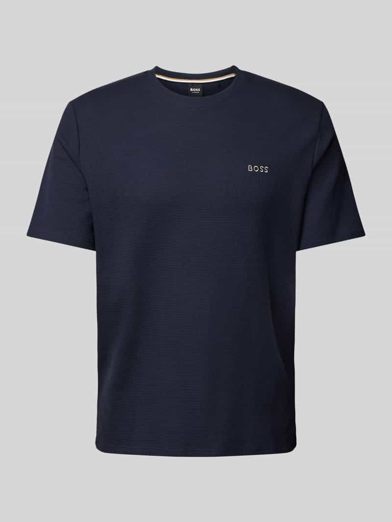 Boss T-shirt met labelstitching