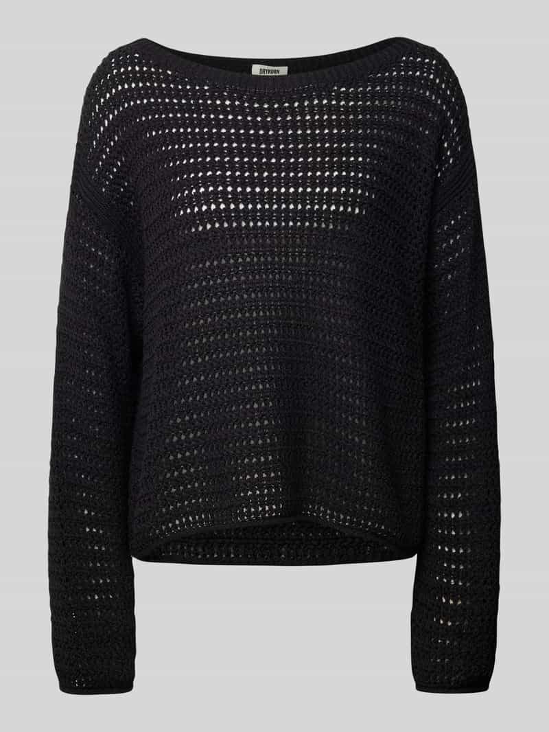 drykorn Gebreide pullover met broderie anglaise model 'IMENIA'