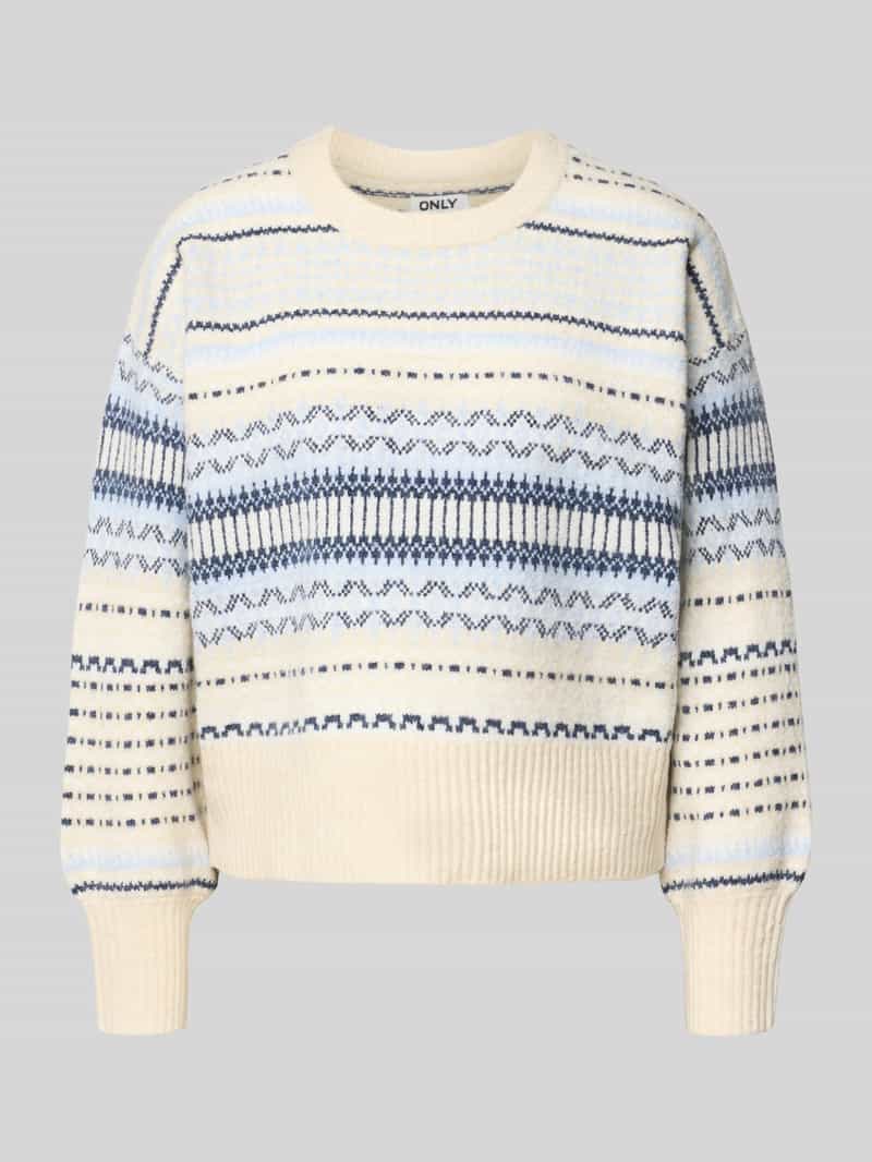 Only Regular fit gebreide pullover met extra brede schouders model 'ARIANNE'