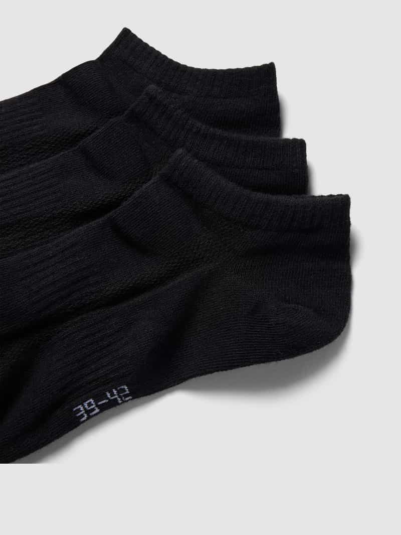 Snocks Sneakersokken met elastische inzetten in een set van 3 paar