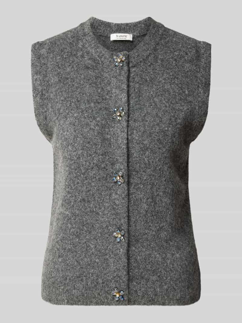 B.Young Mouwloos vest met ronde hals model 'OMEA'