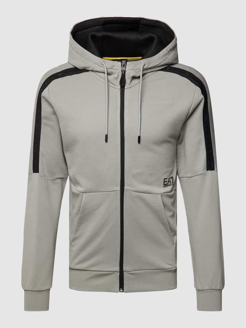 Sweatjack met labeldetail EA7 Emporio Armani