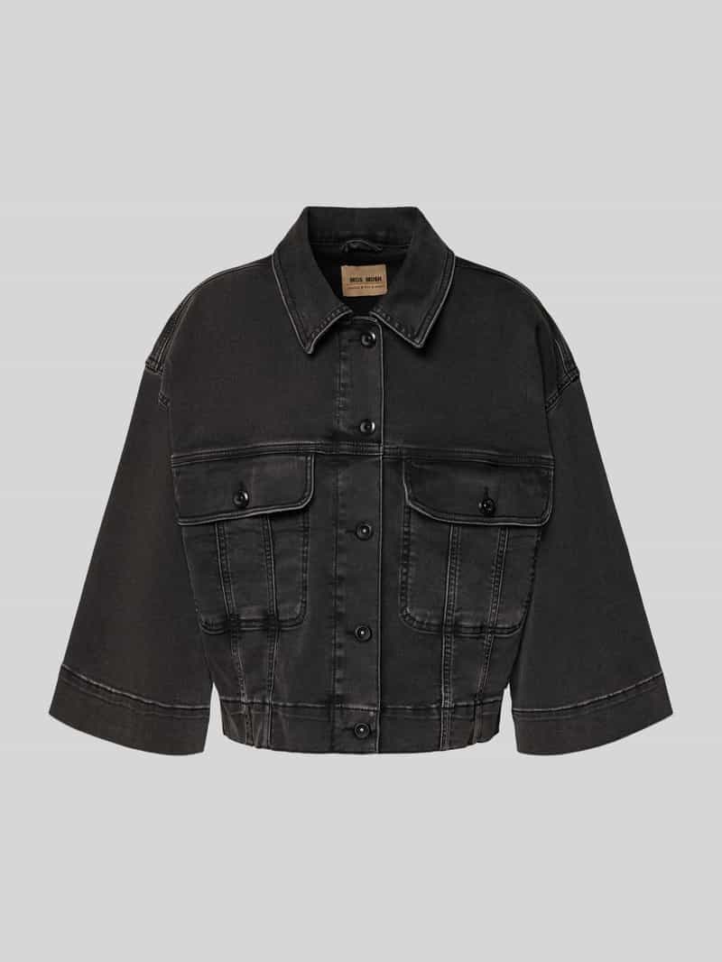 MOS MOSH Jeansjack met wijde mouwen model 'Penn Deluxe'