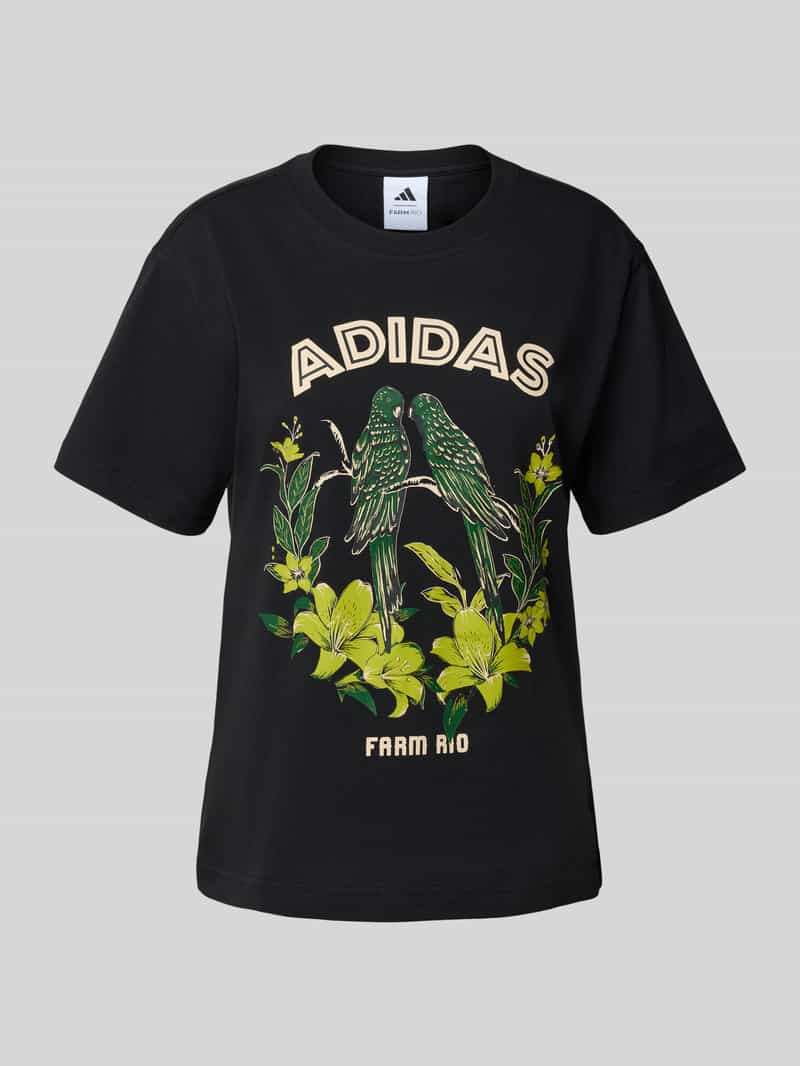 adidas Sportswear T-shirt met motiefprint model 'FARM'