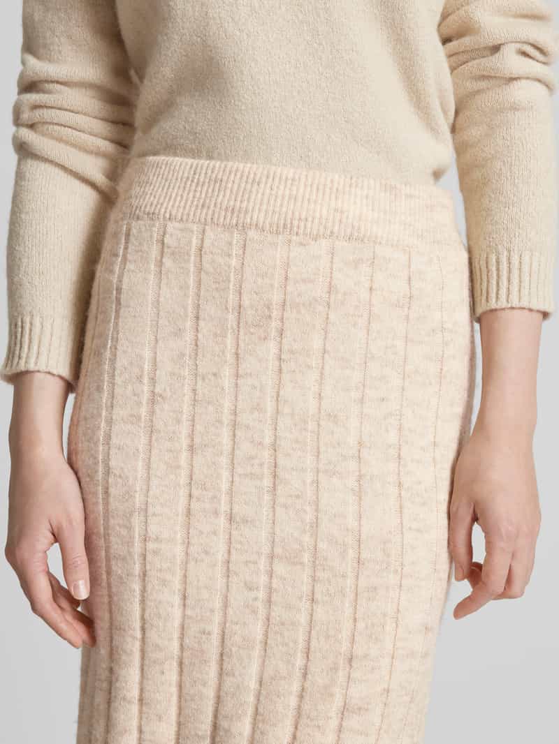 Vero Moda Smalle gebreide rok met gemêleerde wol model 'WILLA'