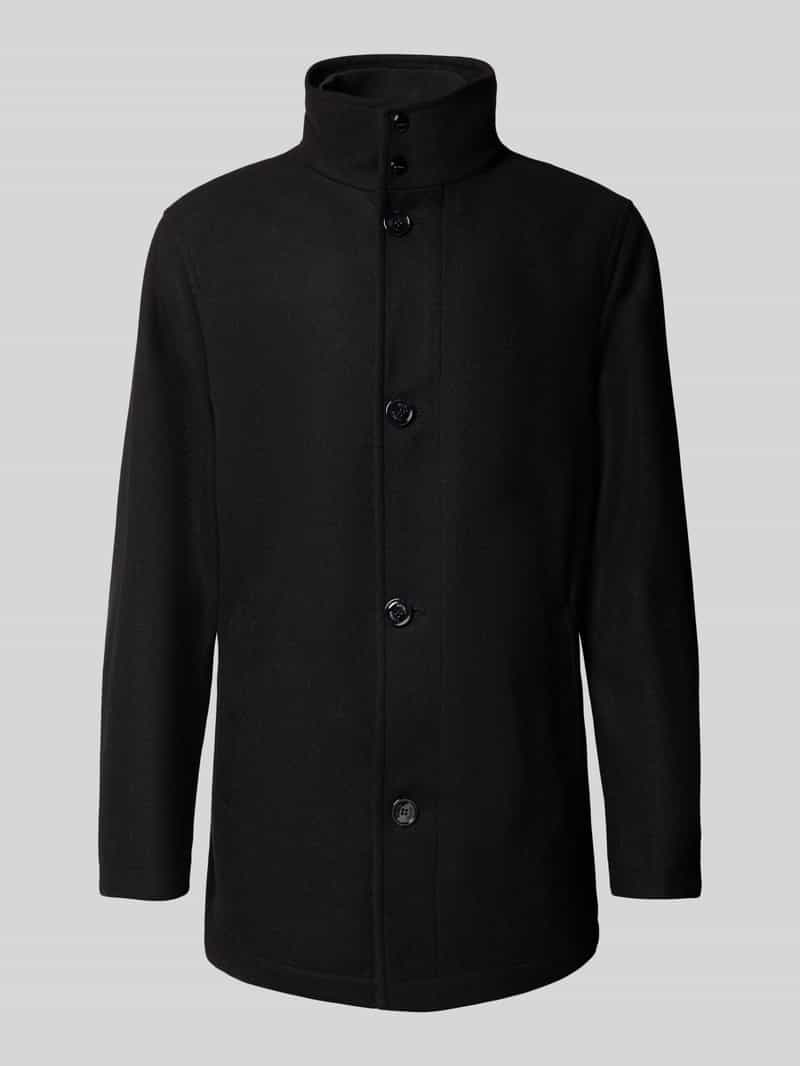 HECHTER PARIS Wollen jas met opstaande kraag