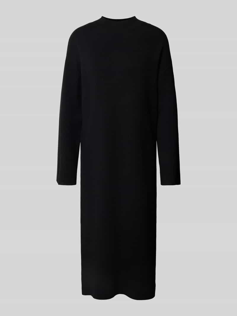 YAS Midi-jurk met geribde opstaande kraag model 'ELMA'