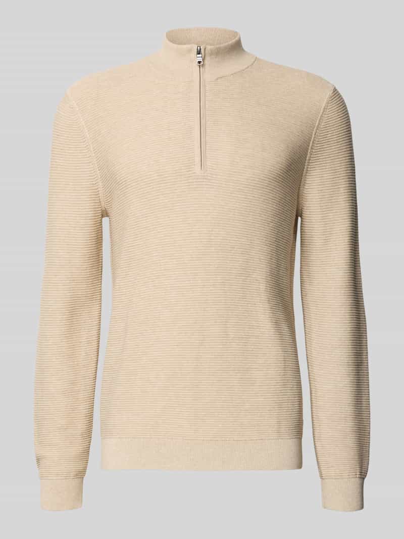 OLYMP Level Five Gebreide pullover met schipperskraag