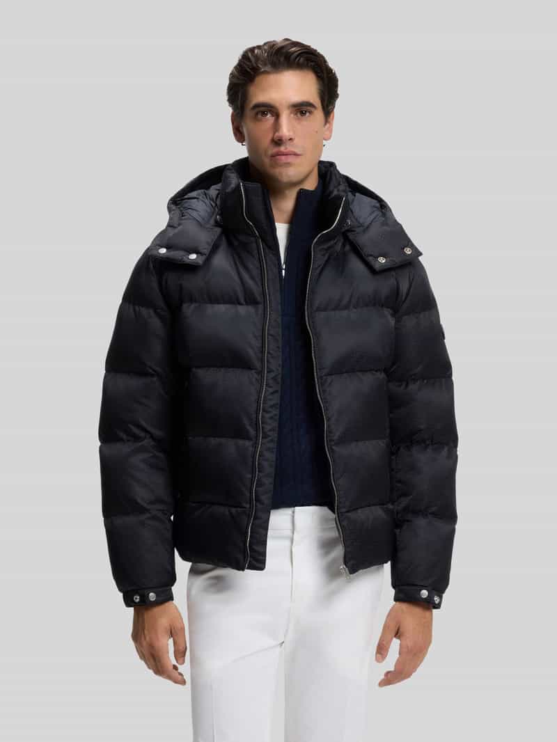 Boss Regular fit donsjack met afneembare capuchon