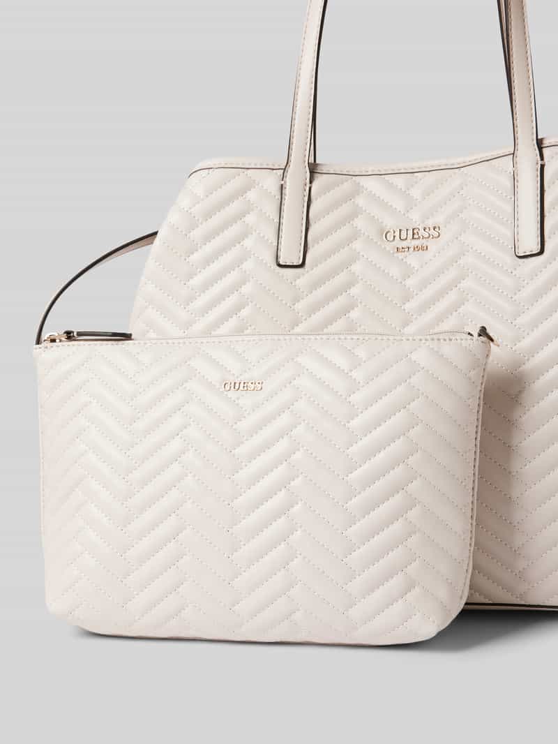Guess Handtas met doorgestikte naden model 'VIKKY II'