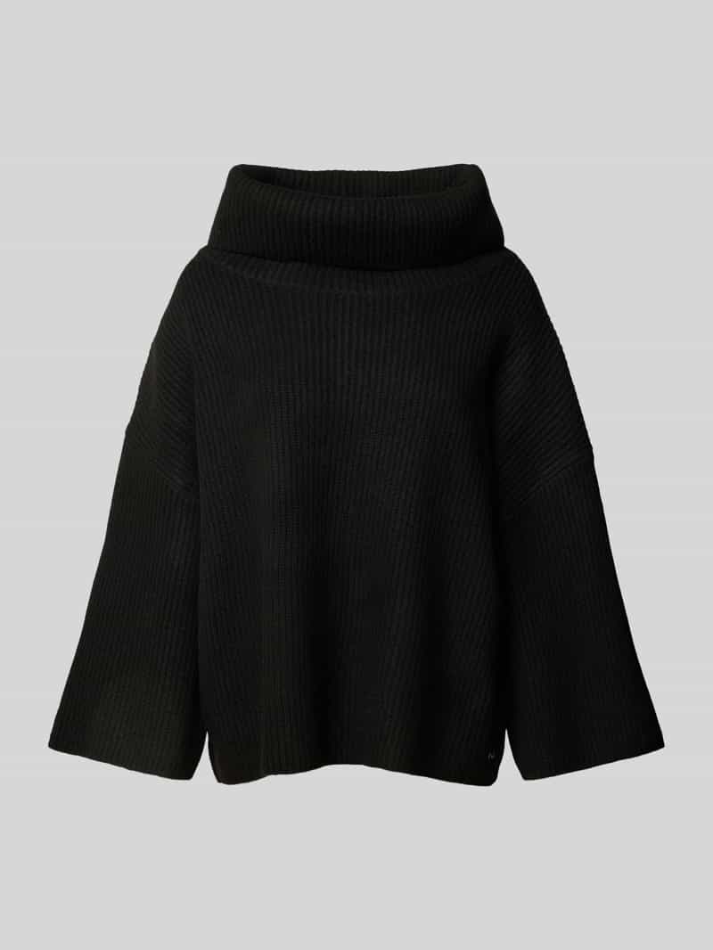 comma Oversized wollen pullover van viscose met kimonomouwen