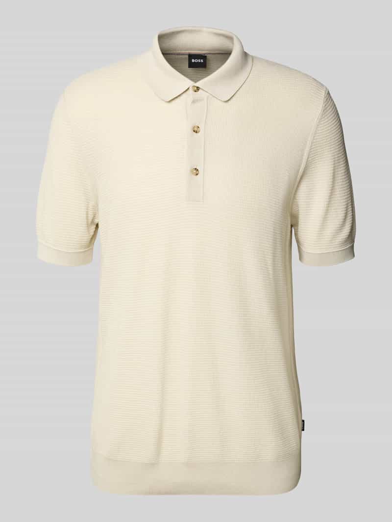 Boss Regular fit poloshirt van een mix van lyocell en katoen model 'LANNOTTI'