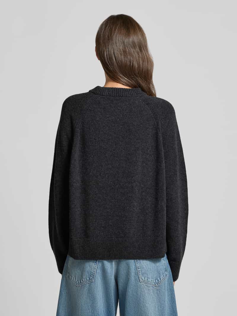 ARMEDANGELS Loose fit pullover van pure wol zwart, foto 2