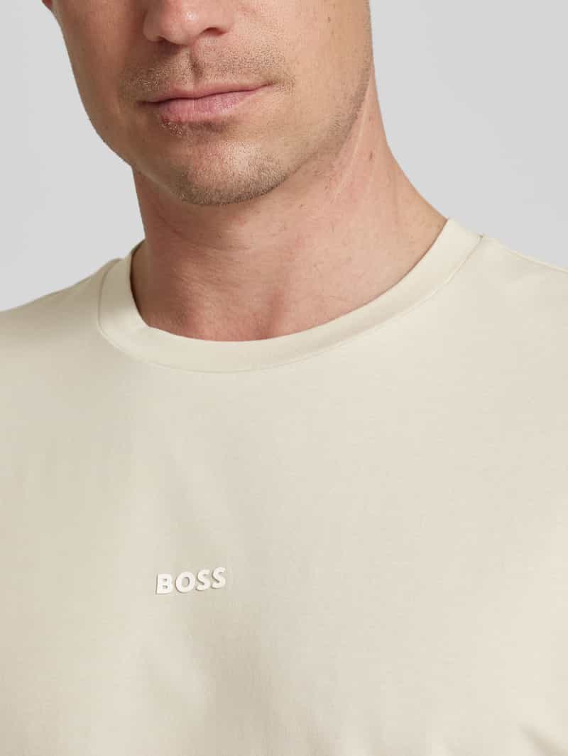 Boss Orange T-shirt met labeldetail model 'TCHUP'
