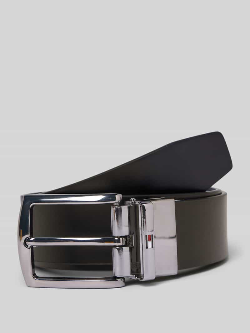 Tommy Hilfiger Leren riem met reliëflogo