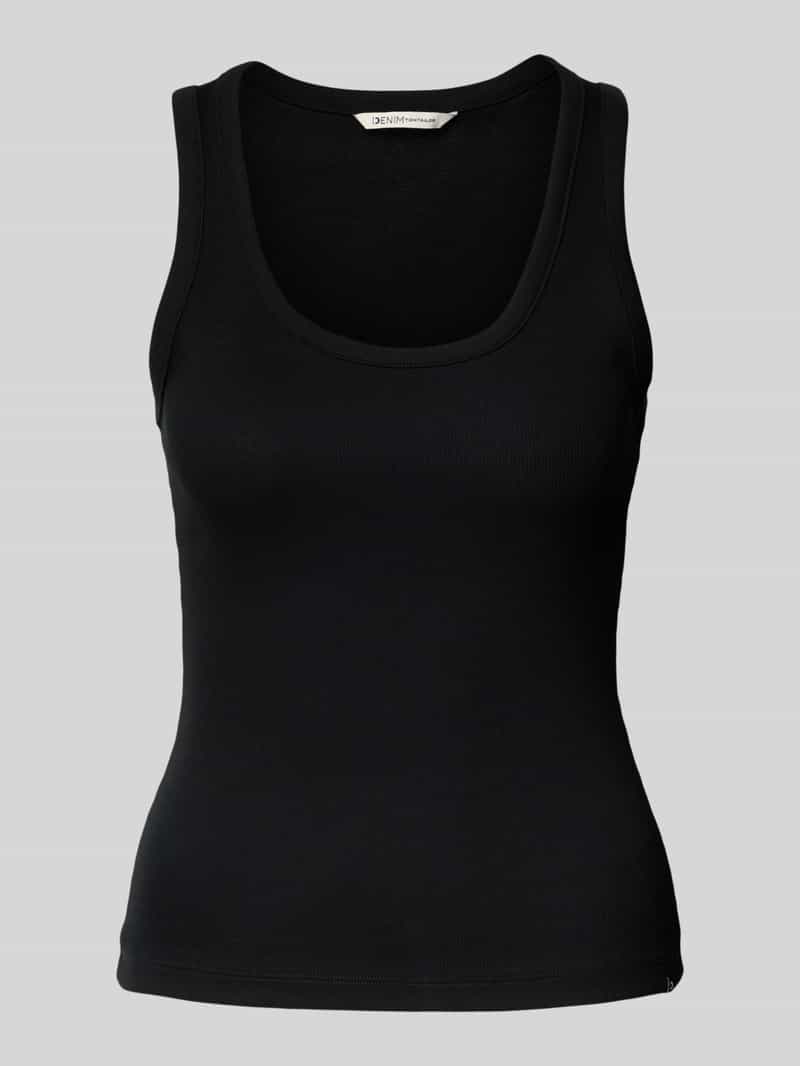 Tom Tailor Denim Slim fit tanktop in riblook