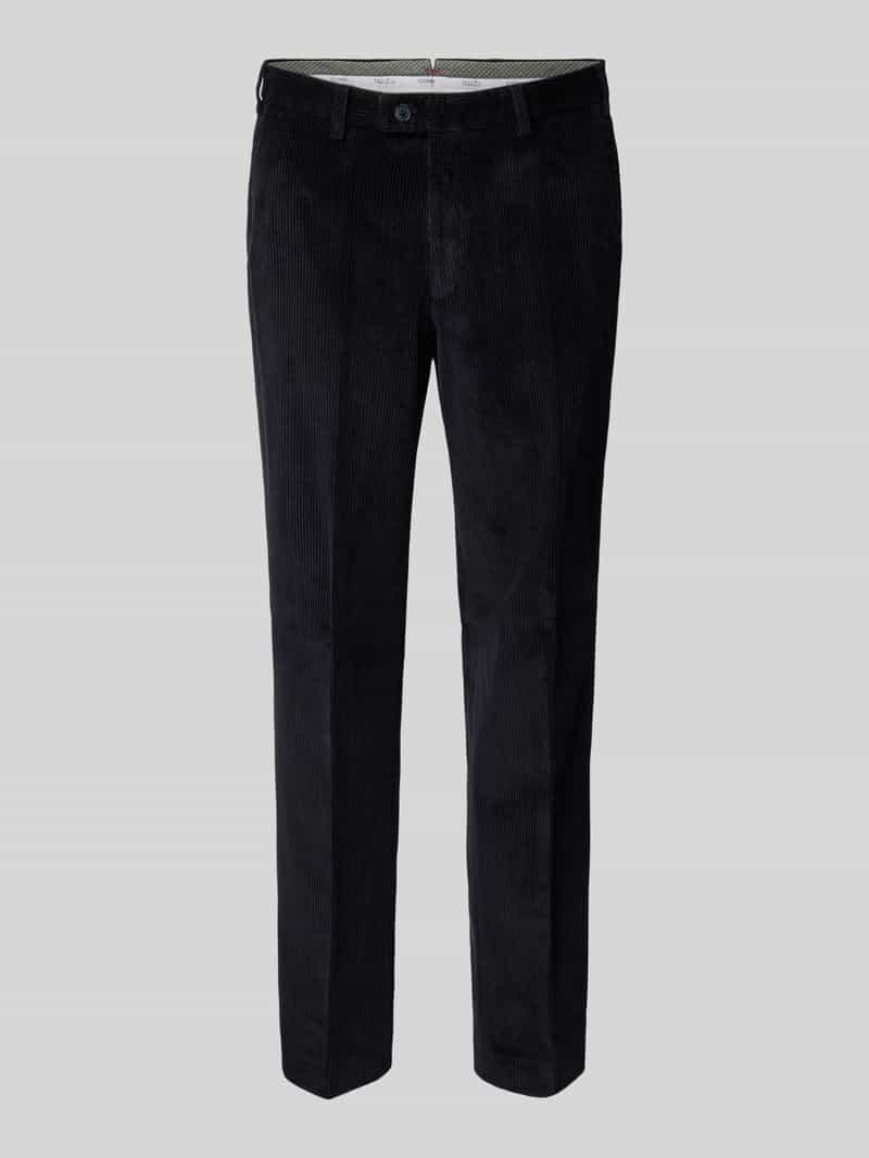 hiltl Regular fit corduroy broek met riemlussen model 'PARMA'