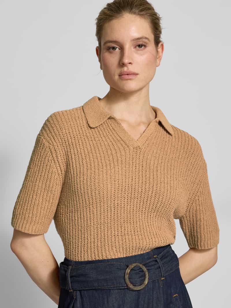 Christian Berg Woman Gebreid shirt met V-hals