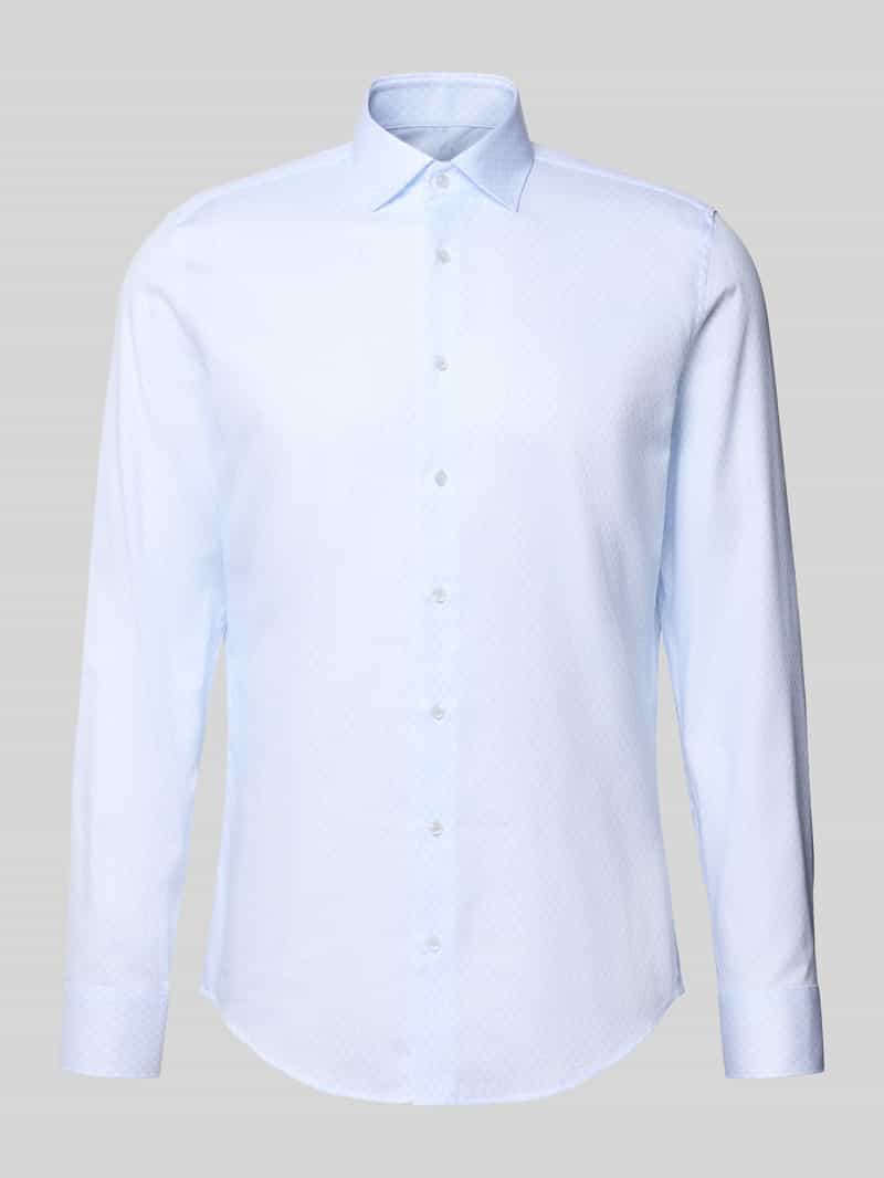 seidensticker Slim fit zakelijk overhemd van katoen met kentkraag