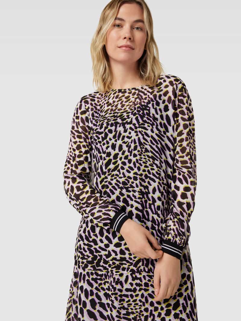 Marc Cain Knielange jurk met dierenprint